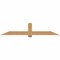 Ekena Millwork Eugene Smooth Timber Gable Bracket, Western Red Cedar, 84"W x 17"H x 1 1/2"D x 5 1/2"F, 5/12 Pitch GBW084X17X0206EUG00SWR - alternate 1